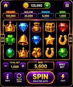 CK444 slot game screen example